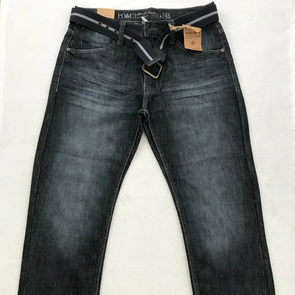 NWT PD&C, Men Jeans, W32xL30, Ezra, Fit Slim Straight, Authentic Apparel NY - Picture 2 of 8